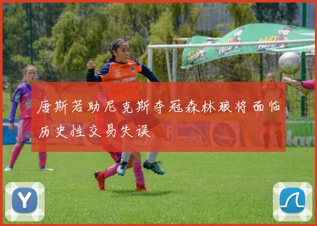 唐斯若助尼克斯夺冠森林狼将面临历史性交易失误