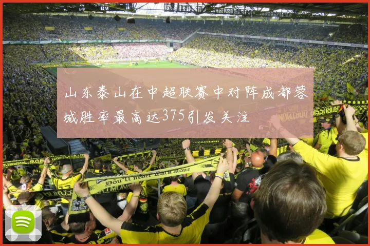 山东泰山在中超联赛中对阵成都蓉城胜率最高达375引发关注